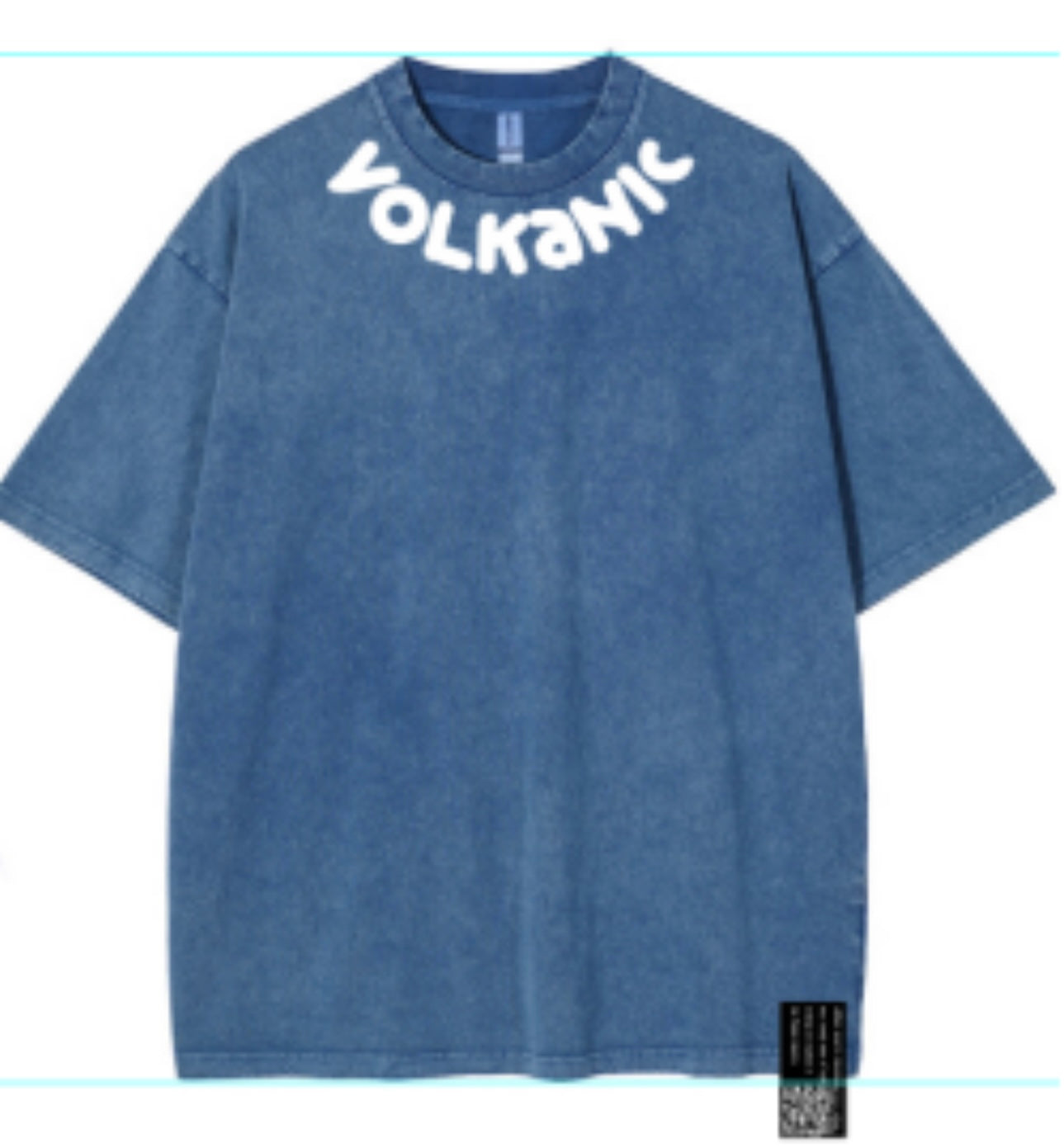 Volkanic Oversized Tee Blue
