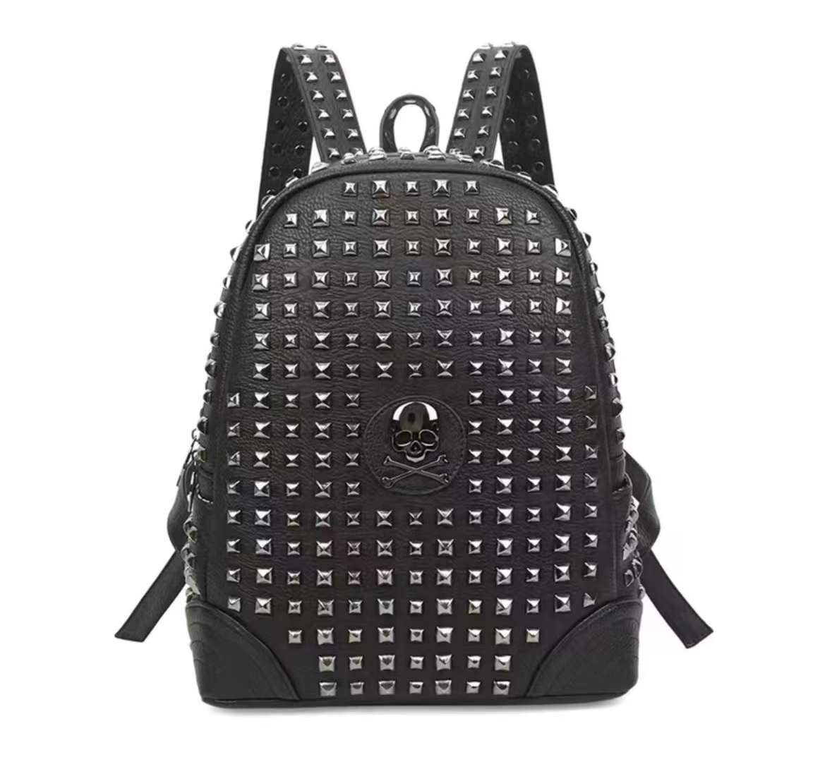 Studded Mini Skull Backpack