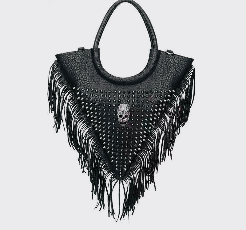 Skull v shaped handbag