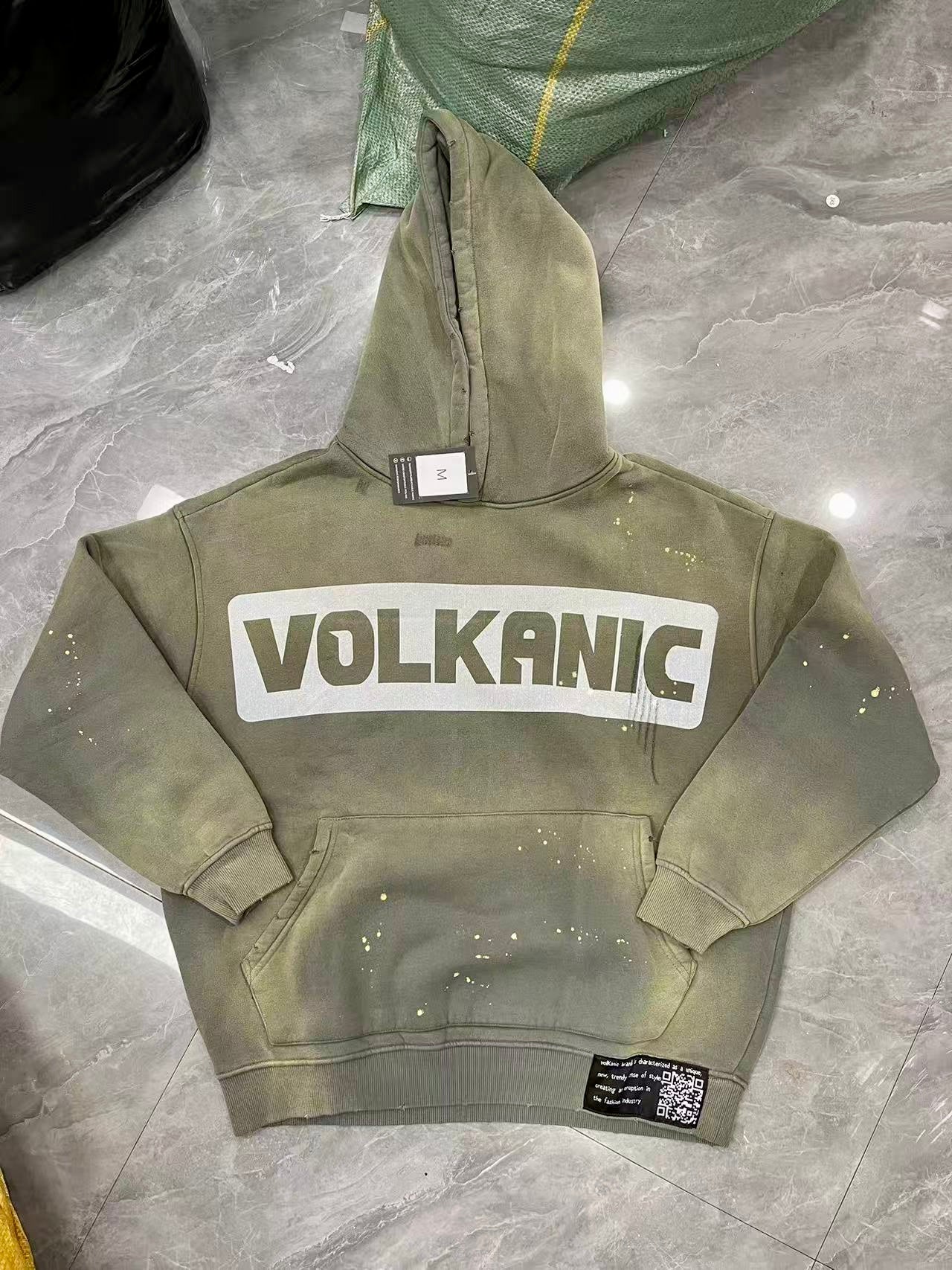 VolKanic Trendz Washed Destroyed Premium Hoodie