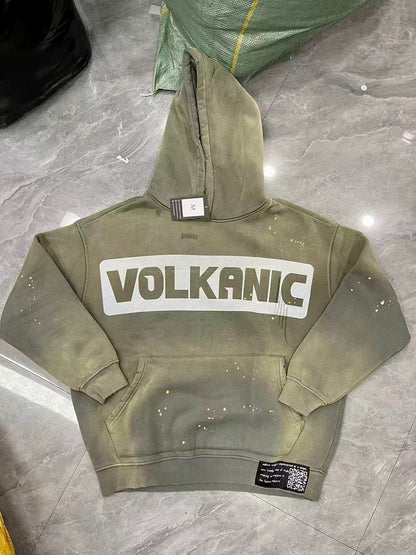VolKanic Trendz Washed Destroyed Premium Hoodie